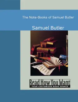 the note-books of samuel butler book cover image