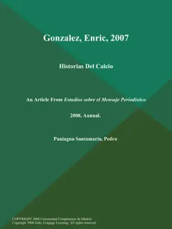 gonzalez, enric, 2007: historias del calcio book cover image