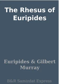the rhesus of euripides imagen de la portada del libro