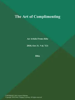 the art of complimenting book cover image
