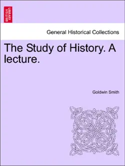 the study of history. a lecture. book cover image