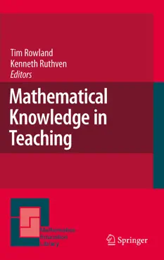 mathematical knowledge in teaching book cover image