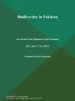 Biodiversity in Pakistan synopsis, comments