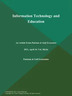 information technology and education book cover image