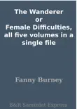 The Wanderer or Female Difficulties, all five volumes in a single file synopsis, comments