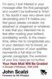 Your Hate Mail Will Be Graded synopsis, comments