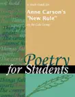 A Study Guide for Anne Carson's "New Rule" sinopsis y comentarios