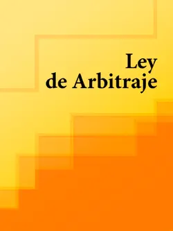 ley de arbitraje imagen de la portada del libro