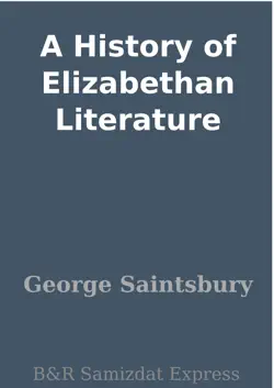 a history of elizabethan literature book cover image