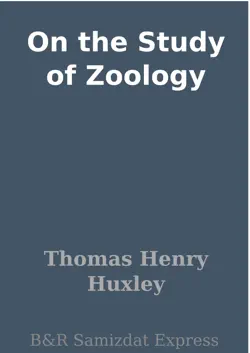 on the study of zoology book cover image
