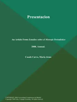 presentacion book cover image
