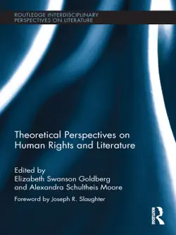 theoretical perspectives on human rights and literature book cover image