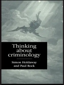thinking about criminology imagen de la portada del libro