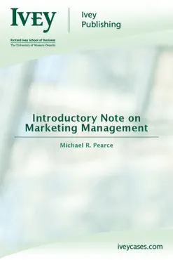 introductory note on marketing management book cover image