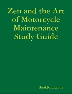 zen and the art of motorcycle maintenance study guide book cover image
