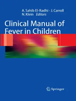 clinical manual of fever in children book cover image