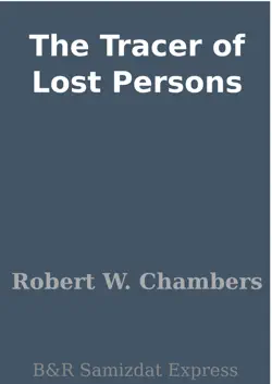 the tracer of lost persons imagen de la portada del libro
