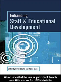 enhancing staff and educational development imagen de la portada del libro
