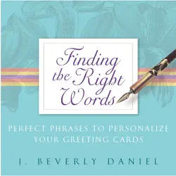 finding the right words book cover image