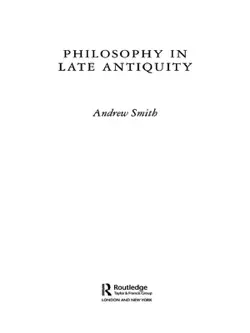 philosophy in late antiquity book cover image