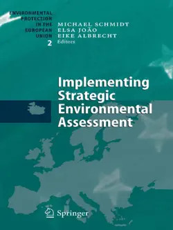 implementing strategic environmental assessment book cover image