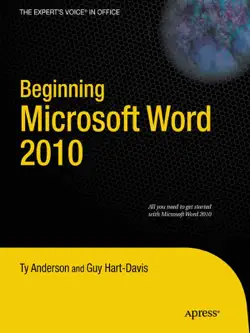 beginning microsoft word 2010 book cover image