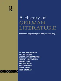 a history of german literature book cover image