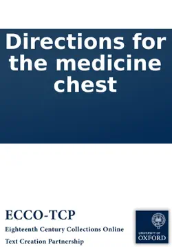 directions for the medicine chest book cover image