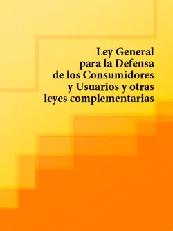 ley general para la defensa de los consumidores y usuarios y otras leyes complementarias imagen de la portada del libro