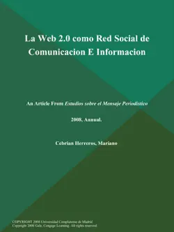la web 2.0 como red social de comunicacion e informacion book cover image
