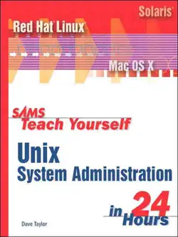 sams teach yourself unix system administration in 24 hours book cover image