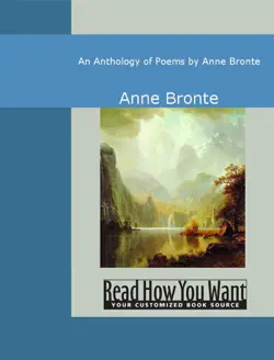 an anthology of poems by anne bronte imagen de la portada del libro