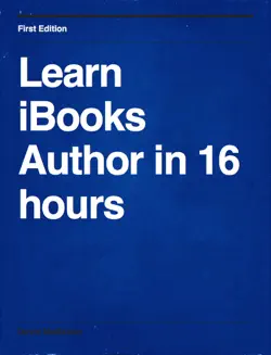 learn ibooks author in 16 hours book cover image