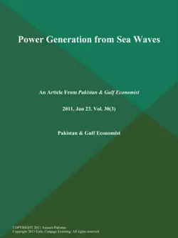 power generation from sea waves book cover image