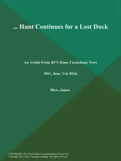 ... hunt continues for a lost duck book cover image