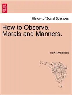 how to observe. morals and manners. book cover image