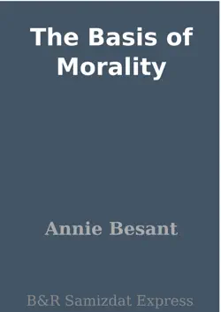 the basis of morality imagen de la portada del libro