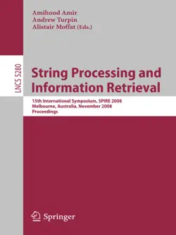 string processing and information retrieval book cover image