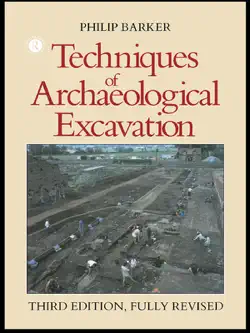 techniques of archaeological excavation imagen de la portada del libro