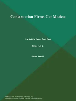construction firms get modest book cover image