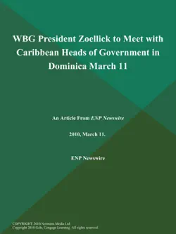 wbg president zoellick to meet with caribbean heads of government in dominica march 11 book cover image