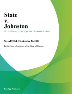 state v. johnston book cover image