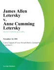 James Allen Letersky v. Anne Cumming Letersky sinopsis y comentarios
