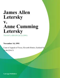 james allen letersky v. anne cumming letersky imagen de la portada del libro