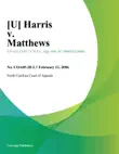 Harris v. Matthews synopsis, comments