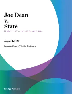 joe dean v. state book cover image