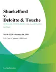 Shackelford V. Deloitte & Touche sinopsis y comentarios
