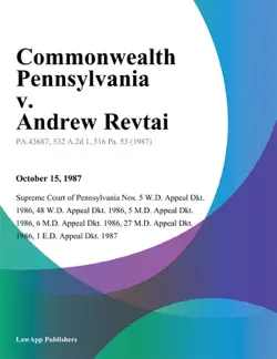commonwealth pennsylvania v. andrew revtai book cover image