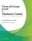 Town of Green Level v. Alamance County sinopsis y comentarios