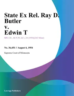 state ex rel. ray d. butler v. edwin t. book cover image
